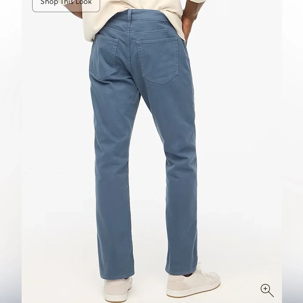 J crew opal blue Straight-fit garment-dyed five-pocket pant